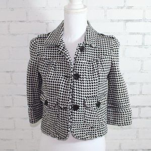 Roxy Black and White Tweed Jacket // Roxy Jacket